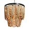Hello Honey® 27.5" 2-Tier Draped Wood Bead Chandelier